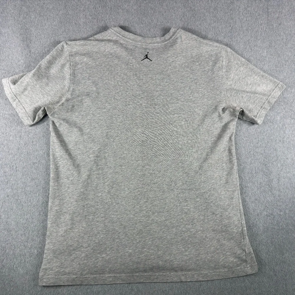 Jordan Mens Dri-FIT Jumpman Logo T-Shirt Heather Gray XL Slim Fit Tee